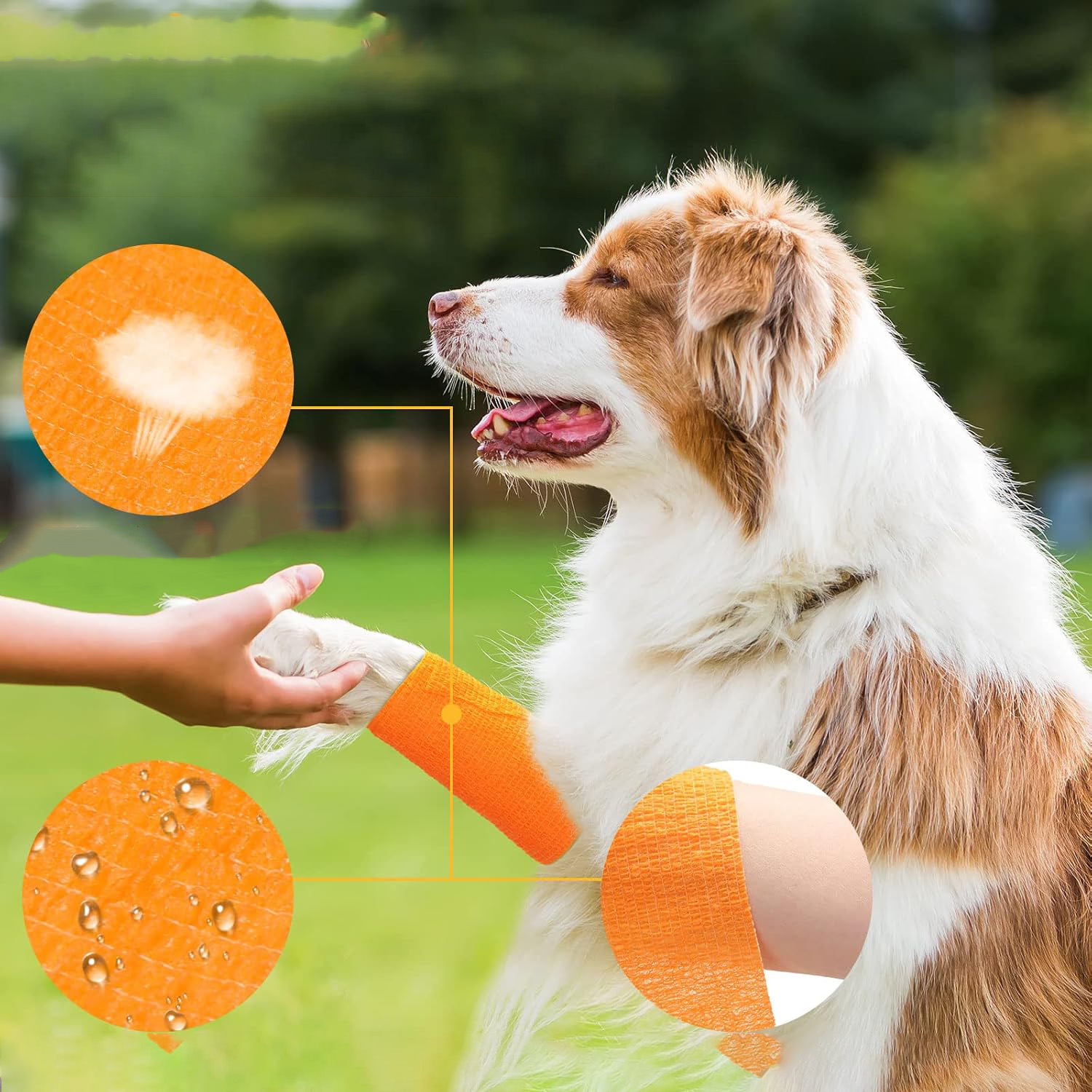 屋外用防水粘着包帯